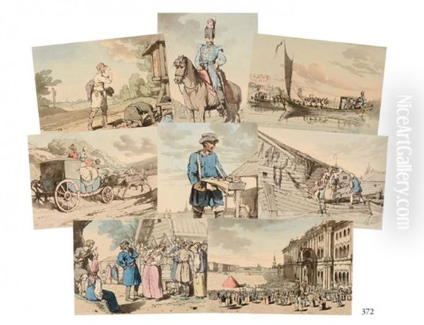 Vues Et Des Scenes De La Vie Populaire En Russie, Sous Le Regne De L'empereur Nicolas Ier (20 Works) - view 1