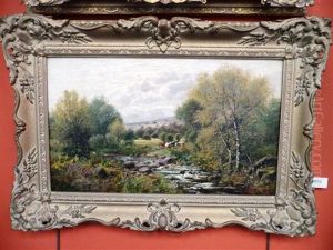 An Autumnal Day, Froggat Edge, Derbyshire by John Gunson Atkinson