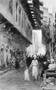 A Blind Man In The Streets Of Cairo by Robert Atkinson