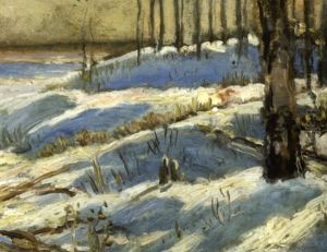 Humber River Valley In Winter by William Edwin Atkinson