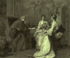 Cardinal's Social Call by Natale Attanasio