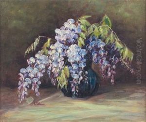 Stillleben Mit Glyzinien by Elisabeth Jordis Grafin von Attems