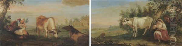 Scene Pastorale (+ Le Berger Endormi; Pair) - view 1