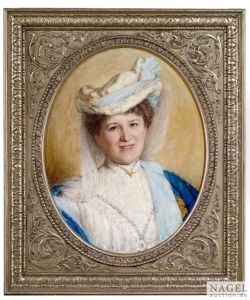 Portrait Der Luise Kienlin (geb. 1869), Geborene Auberlen Als Schulterstuck. Portrait Des Emil Kienlin (geb. 1856) Als Schulterstuck Portrait Der Luise Kienlin (geb. 1869), Geborene Auberlen Als Schulterstuck. Portrait Des Emil Kienlin (geb. 1856) Als Schulterstuck