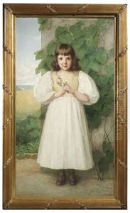 Portrait Der Margarethe Kroner Im Alter Von Sechs Jahren Portrait Der Margarethe Kroner Im Alter Von Sechs Jahren