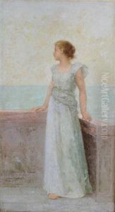 Portrait Of A Woman by Jean-Ernest Aubert