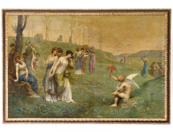 Cupid With Muses - view 1