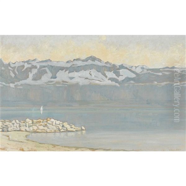 Le Lac Leman Et Les Alpes - view 1