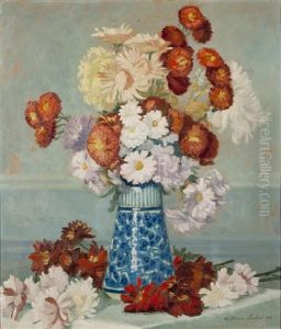Nature Morte Aux Fleurs by William-Victor Aubert