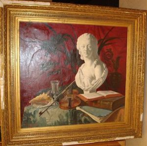 Nature Morte A La Sculpture, Coquillage... by William-Victor Aubert