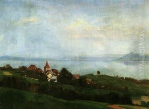 Stadt Am See by William-Victor Aubert