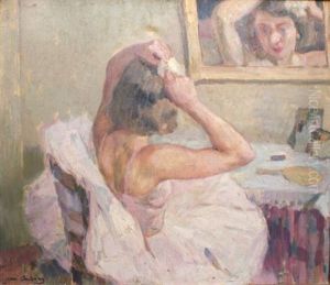 Danseuse Se Coiffant Danseuse Se Coiffant