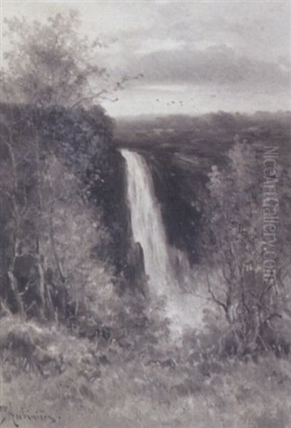 Thomas Montgomerie Falls Near Quebec, Canada - view 1