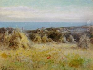 A Field Of Haystacks On The Jersey Coast