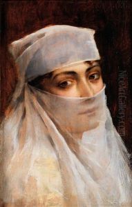 Jeune Femme Au Voile by Albert Aublet