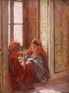 Causerie Dans Un Palais De La Medina De Tunis