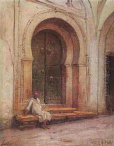 Devant La Porte De La Mosquee Devant La Porte De La Mosquee