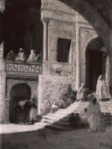 Sur Les Marches De La Grande Mosquee