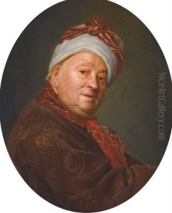 Portrait Of Etienne Jeaurat (1699-1789) by Etienne Aubry