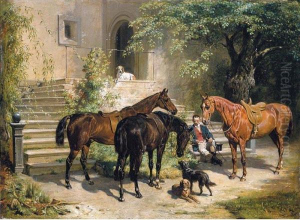 Die Rast (resting Rider) - view 1