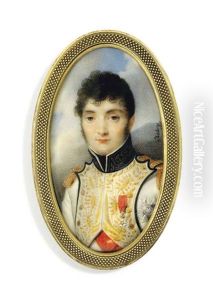 Jerome Bonaparte (1784-1860), King Of Westphalia, In Blue-piped White Uniform Of The Westphalian Infantry, With Gold-embroidered Facings Jerome Bonaparte (1784-1860), King Of Westphalia, In Blue-piped White Uniform Of The Westphalian Infantry, With Gold-embroidered Facings