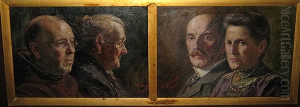 Portrait De Mme Rooms Et Son Fils Nicolaas Kundy (+ Portrait D'arthur Kundy Et Sa Femme Marie Van Deursen; Pair) - view 1