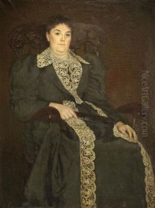Charmante Dame De Compagnie A L'eventail