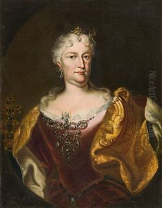 Elisabeth Christine V. Braunschweig-wolfenbuttel-bevern by Johann-Gottfried Auerbach