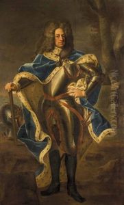 Ganzfigurliches Staatsportrat Von Kaiser Karl Vi. Als Feldherr by Johann-Gottfried Auerbach