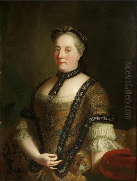 Portrait Of Maria Theresa, Empress Of Austria And Queen Of Hungary And Bohemia, Half-length - view 1
