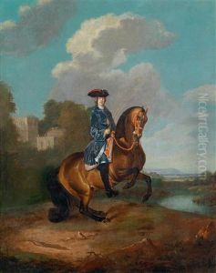 Reiterbildnis Kaiser Karl Vi by Johann-Gottfried Auerbach