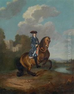 Reiterbildnis Kaiser Karls Vi. by Johann-Gottfried Auerbach