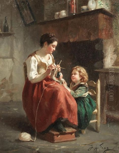 Knitting Lessons, The Young Postman; A Pair - view 1