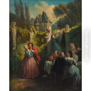 Dejuner All"aperto E Scena Galante by Etienne Auge