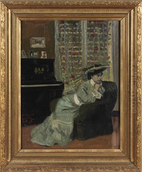 Interieur Mit Sitzender Dame - view 1