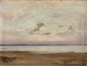 Barque Sur Le Bassin D'arcachon by Louis-Auguste Auguin