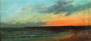 Sunset by Louis-Auguste Auguin