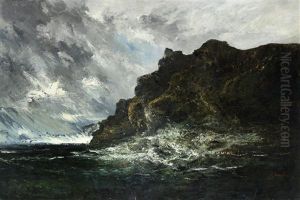 Mer Dechainee by Louis-Auguste Auguin