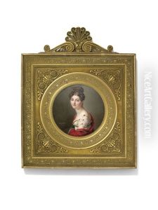 Therese Jeanne Marie Hortense De Tardieu, Marquise De Maleyssie, Nee De Luc (d. 1826), In White Dress And Red Shawl Therese Jeanne Marie Hortense De Tardieu, Marquise De Maleyssie, Nee De Luc (d. 1826), In White Dress And Red Shawl