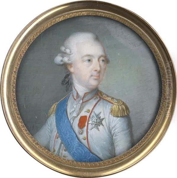 Bildnis Louis Joseph De Bourbon, Prince De Conde (1736 - 1818), In Weiser Uniform Des Colonel General De L'infanterie Mit Dem Kreuz Des Ordens Vom Heiligen Geist (ordre Du Saint-esprit) Und Dem Koniglichen Und Militarischen Orden Vom Hl. Ludwig (ordre Roy - view 1