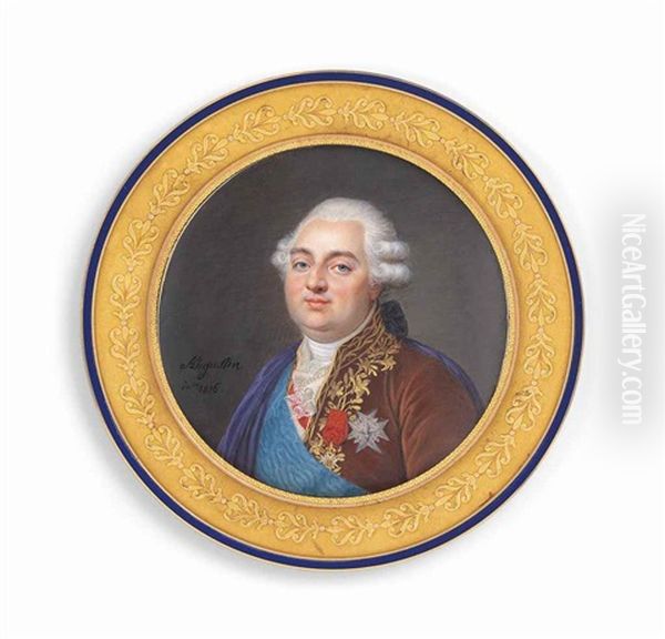Louis Xvi (1754-1793), King Of France 1774-1792, In Gold-embroidered Brown Velvet Coat, Wearing The Blue Moire Sash And Breast-star Of The Royal French Order Of The Saint-esprit, The Badge Of The French Royal Military Order Of St Louis, And The Red Ribbon - view 1