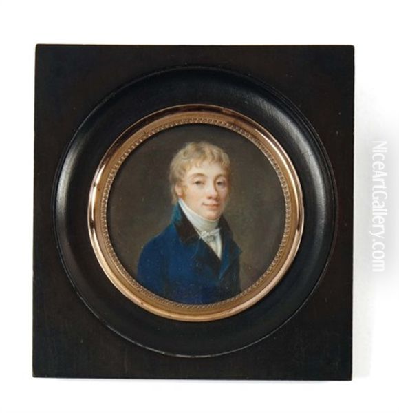 Portrait De Jeune Homme A La Redingote Bleue - view 1