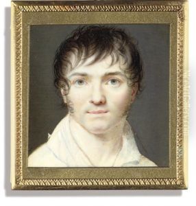 A Self-portrait Of The Artist, In Open White Shirt