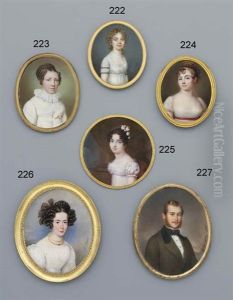 The Miniaturist Fanny Charrin In White Dress With Embroidered Border And Thin Red Sash, Pearl Set Gold Tiara In Her Upswept And Curling Light Brown Hair