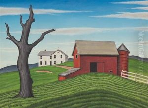 Hilltop Farm by George Copeland Ault