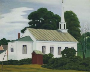 Methodist Church, Woodstock, New York by George Copeland Ault