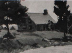 House In Landscape by George Copeland Ault