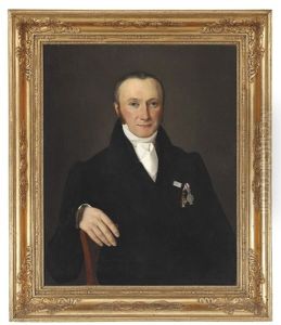 Portrait Of Wine Merchant To The Danish Court Christian Waagepetersen (1787-1840)