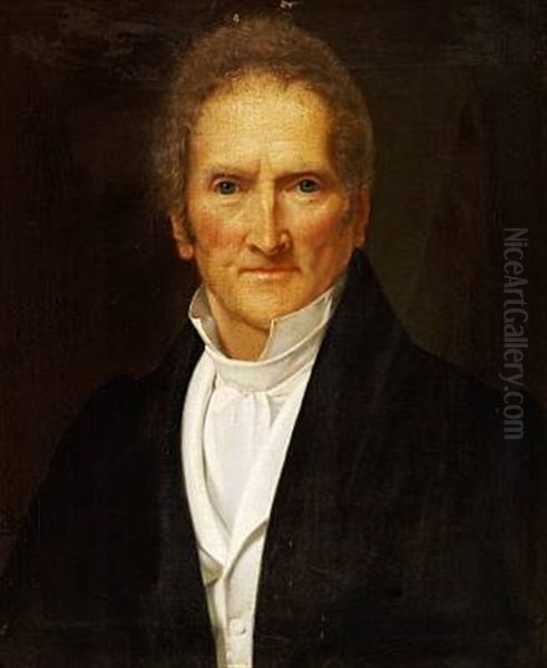 Portrait Of Antoine Bournonville, Solo Dancer And Ballet Master (+ His Second Wife Lovisa Sundberg; Pair) - view 1
