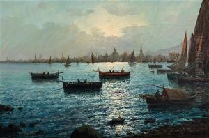 Harbor Scene Harbor Scene